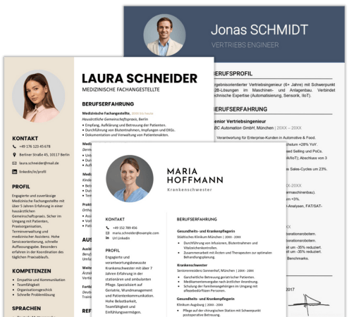 lebenslauf-beispiele nach beruf