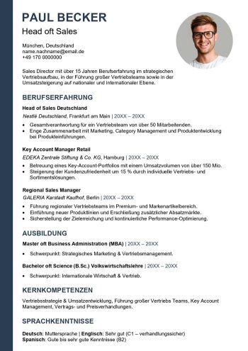 ats lebenslauf mit foto word vorlage kostenlose