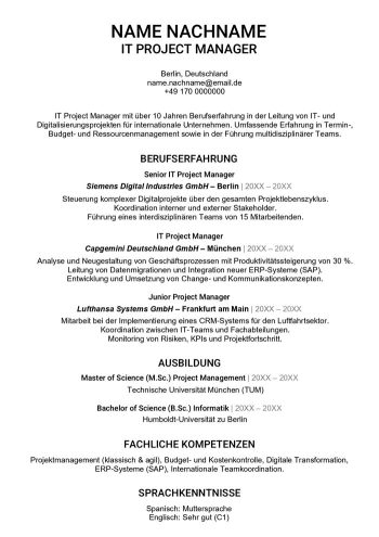 ats lebenslauf tabellarisch word vorlage kostenlose